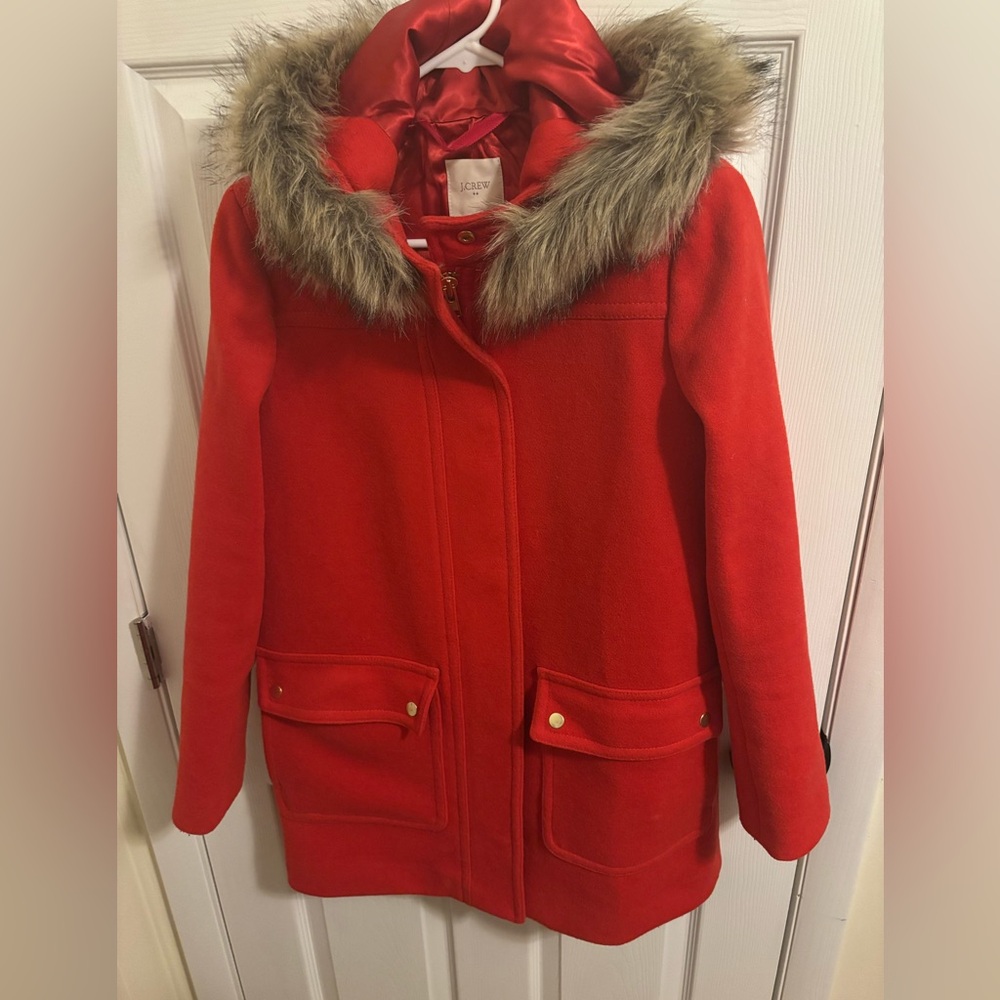 J Crew Red Vail Parka 4